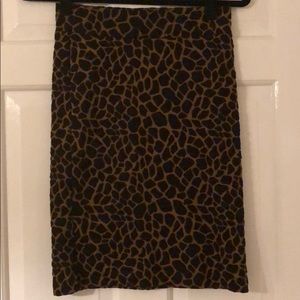 Animal print skirt